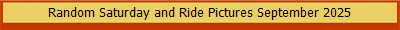 Random Saturday and Ride Pictures September 2025
